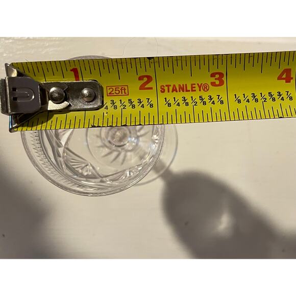 Vintage Etched Crystal Cordial Glasses, 3oz., Set of 5 - Picture 8 of 8